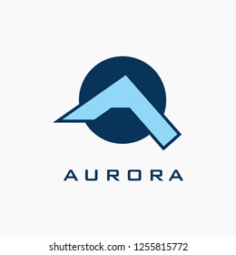 Abstract letter A logo design template. Modern, dynamic, unique icon, element for your graphic
