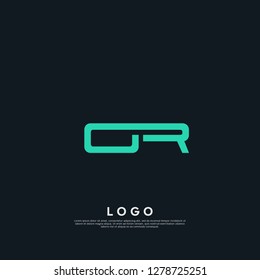 Abstract letter OR logo design template. creative sign. Universal vector icon. Vector