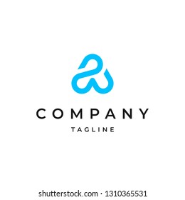 Abstract Letter A Logo Design Template