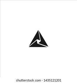 Letra abstracta plantilla de diseño de logotipo A