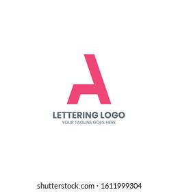 Abstract Letter A Logo Design Template