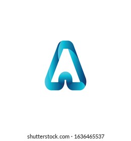 Abstract letter A logo Design Template