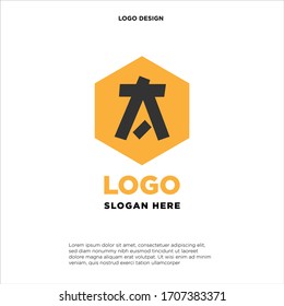 Letra abstracta plantilla de diseño de logotipo A. Signo hexágono creativo colorido. Icono de vector universal.