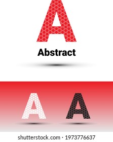 Abstract a letter logo design template