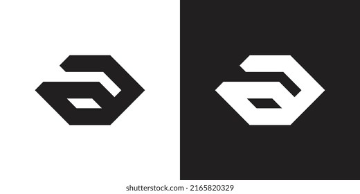 Abstract letter a logo design template, business and technology concept