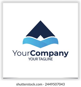 Abstractas letra a Plantilla de diseño de logotipo