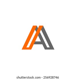 Abstract letter A logo design template. Arrow creative sign. Vector icon.