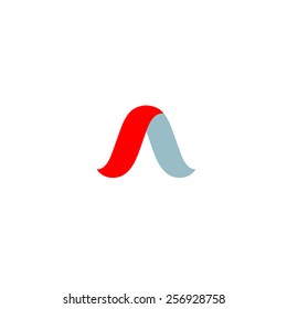 Abstract letter A logo design template. Arrow creative sign. Vector icon.
