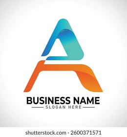 A abstract letter logo design template