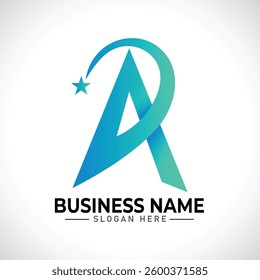 A abstract letter logo design template
