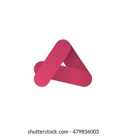 Abstract Letter A logo design template. Icon shape element. You can use logotype in energy, environmental protection, medical science concept icons.Vector illustration background.