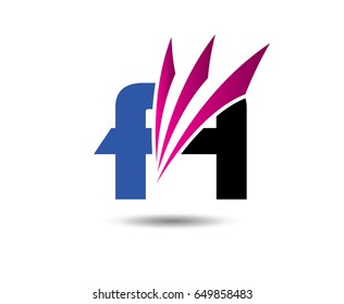 Abstract letter A logo design template
