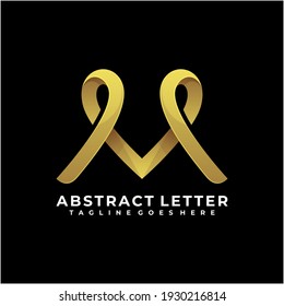 Abstract letter logo design vector modern color