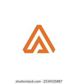 Abstrakter Buchstabe A Logo-Design, Vektorvorlage