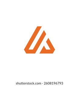 Abstract Letter A Logo design vector template isolated on white background