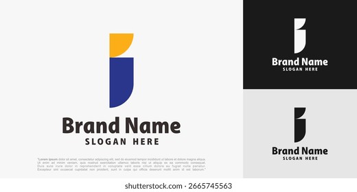 letra abstracta I diseño de logotipo, Ilustración vectorial