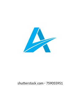 Abstract A letter Logo design vector, A letter logo template variations