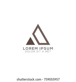 Abstract A letter Logo design vector, A letter logo template variations