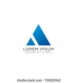 Abstract A letter Logo design vector, A letter logo template variations