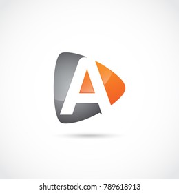 Abstract Letter A Logo Design. Vector Illustrator Eps.10