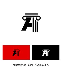 abstract letter A logo design for your company