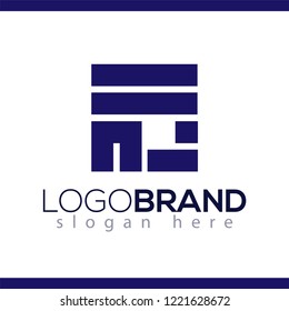 Abstract Letter Logo element. Square letter logo template