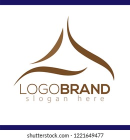 A abstract letter logo element. A Letter logo template