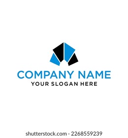 ABSTRACT letter logo in the form of hexagons and cube logos with letter designs for corporate identity