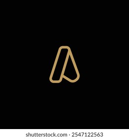 Abstrakte Letter A Logo voll editierbare Vektorvorlage