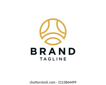 Logo De La Letra Resumen A. Línea de triángulo de forma geométrica. Elemento de plantilla de diseño de logotipo de vectores planos.