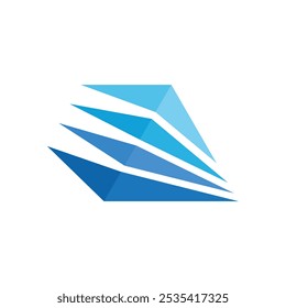 Letra Abstractas Un diseño de logotipo estilo minimalista moderno.