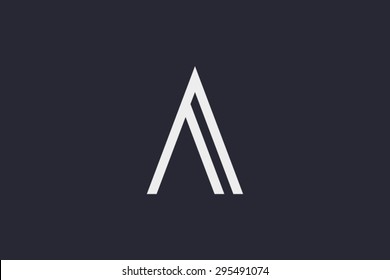 Abstract letter A logo, icon design template. Corporate, identity, company, brand, branding, logotype. Clean, modern and elegant style