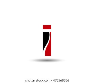 Abstract letter i logo icon design
