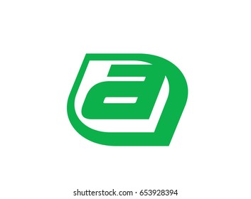 Abstract letter A logo icon design
