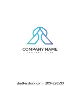 Resumen Una plantilla de vector de icono de logotipo de carta
