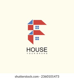Logotipo de letra abstracta con vector premium inicial y moderno 