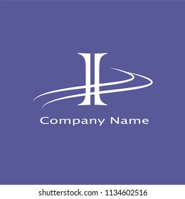 Abstract letter I logo. A modern element of the logo design template. Vintage can be used for office, agency, brand, business card, restaurant, boutique, hotel.