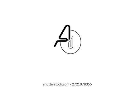 A ABSTRACT LETTER LOGO MONOGRAM
