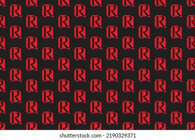 Abstract letter logo pattern design and wallpaper art