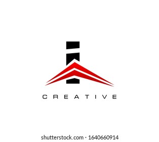 Abstract I Letter Logo, Perfect for Real Estate and Construction Concept