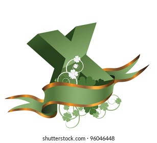 Abstract Letter Logo Symbol Icon Banner X  EPS 8 vector, grouped for easy editing. No open shapes or paths.