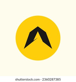 Abstract letter A for logo symbol vector icon illustration graphic design