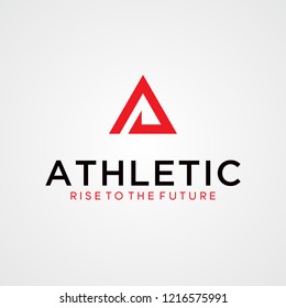 Abstract A letter logo template