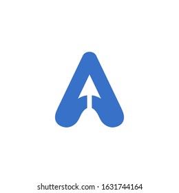 abstract letter A logo template.