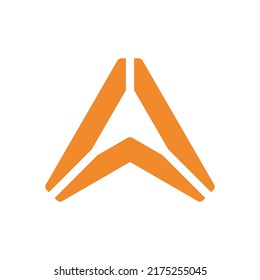 abstract letter A logo template