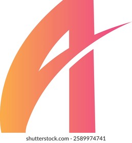 Abstract Letter A Logo template