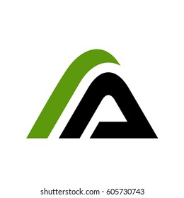 Abstract Letter A Logo Template