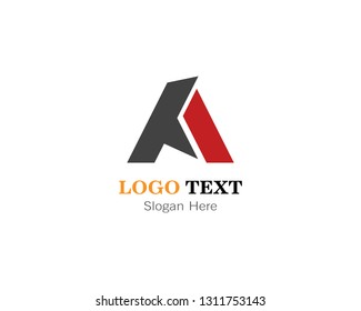 Abstract A letter logo template design