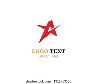 Abstract A letter logo template design