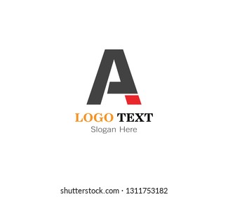 Abstract A letter logo template design
